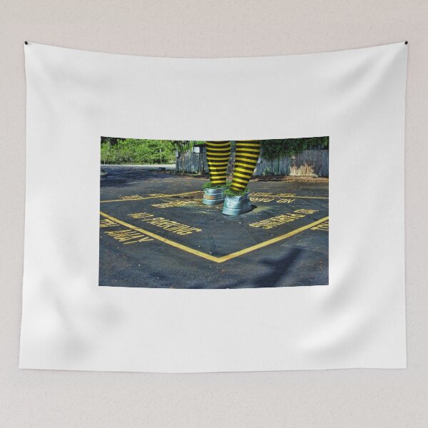 Item preview, Walking through the Parking Lot in Striped Stockings designed and sold by GolemAura.