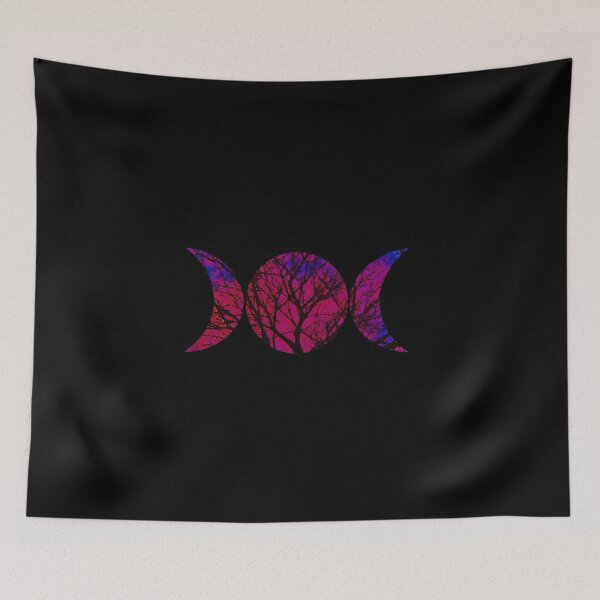 Item preview, Pink Triple Goddess Symbol designed and sold by hausofophidia.