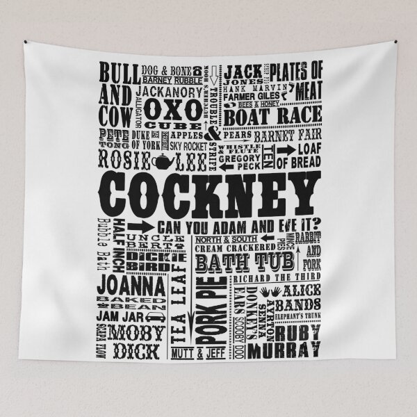 Item preview,  TRADITIONAL COCKNEY SAYINGS BLACK designed and sold by DOOLALLY.