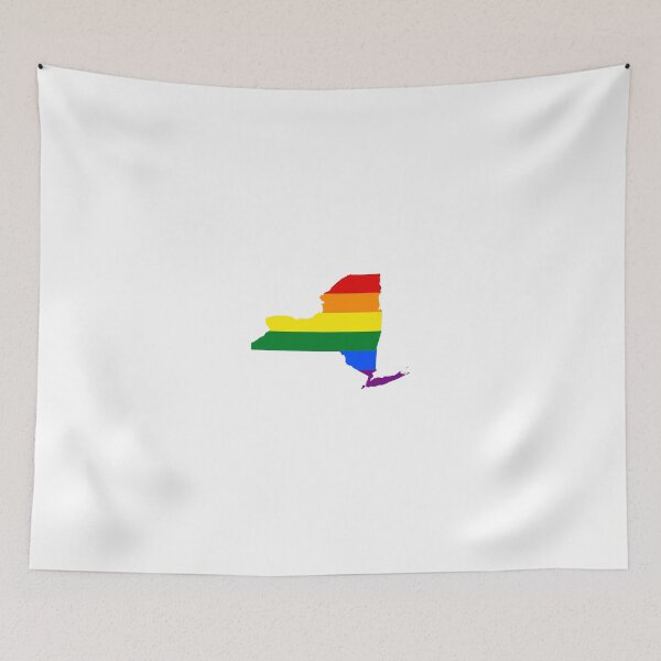 Aperçu de l'œuvre LGBT Flag Carte de New York créée et vendue par abbeyz71.