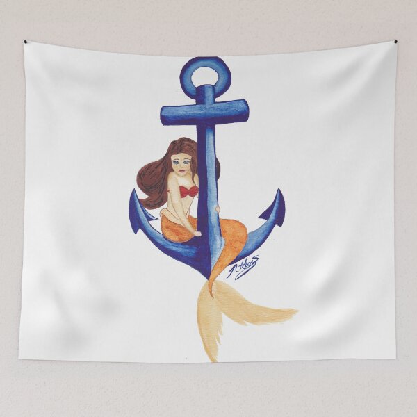 Item preview, Anchors Away - Mermaid designed and sold by naloi.