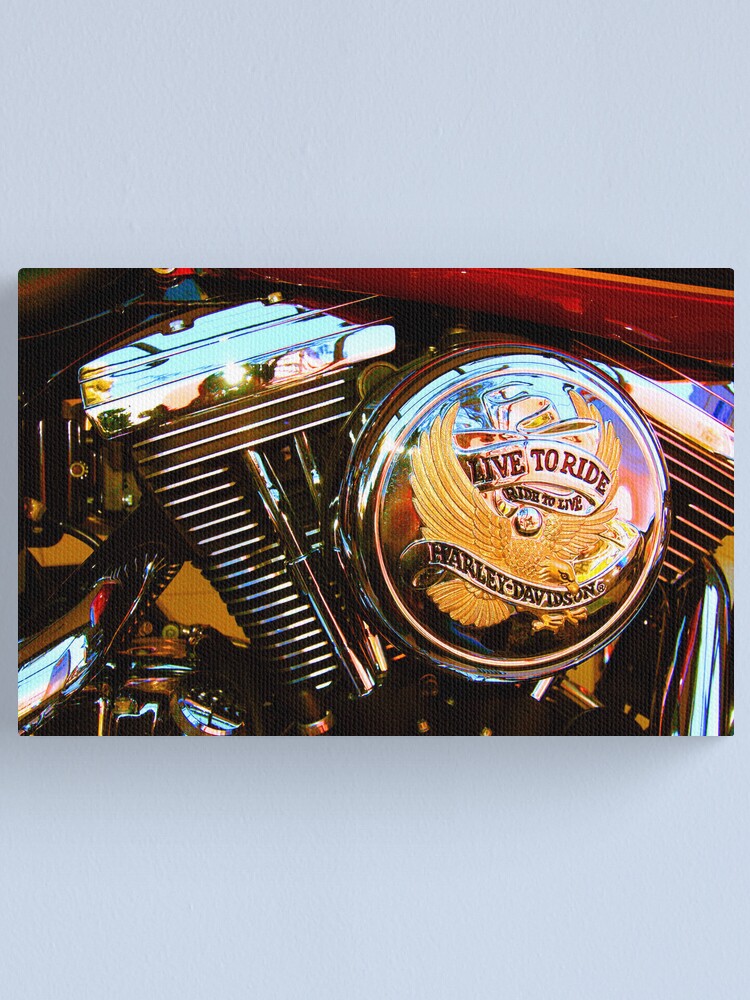 "Live To Ride, Ride To Live HarleyDavidson®" Canvas Print by LonelyMinstrel Redbubble