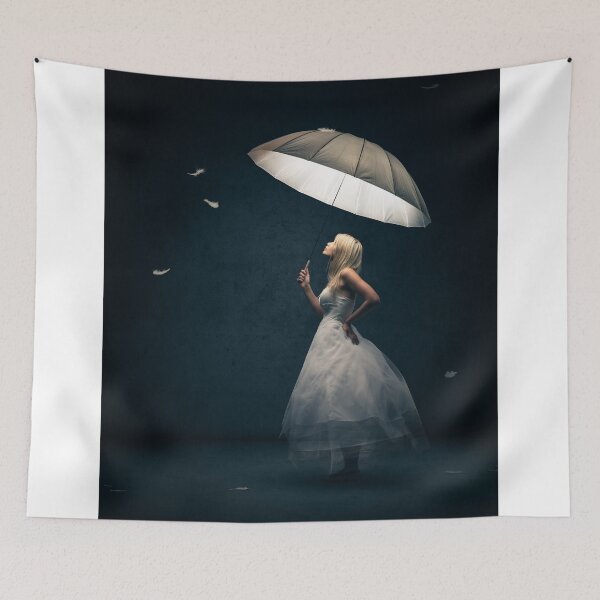 Item preview, Girl with Umbrella and feathers designed and sold by Johan Swanepoel.