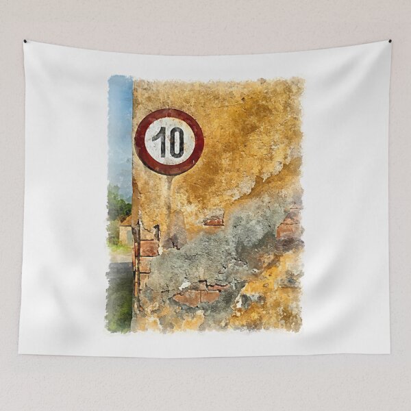 Aperçu de l'œuvre Traffic sign on the wall créée et vendue par Giuseppe Cocco.