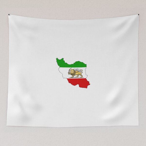 Item preview, Lion & Sun Flag Map of Iran  designed and sold by abbeyz71.