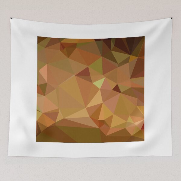 Item preview, Cocoa Brown Abstract Low Polygon Background designed and sold by retrovectors.