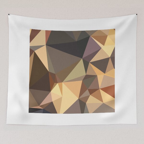 Item preview, Bole Brown Abstract Low Polygon Background designed and sold by retrovectors.