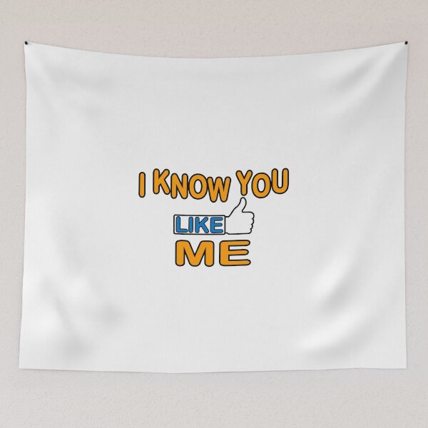 Item preview, I know you like me label in orange and blue designed and sold by LaszloToth.