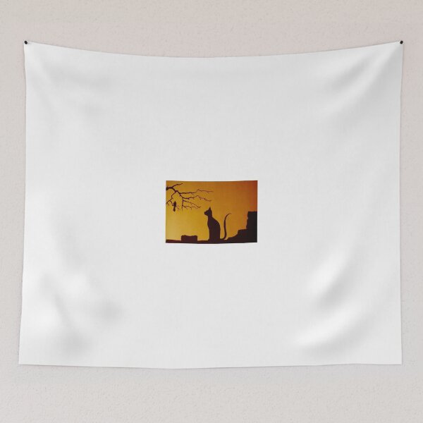 Item preview, Cat and Bird at Sunset designed and sold by Heatherian.