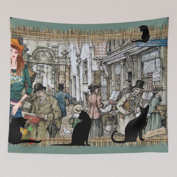 Item preview, July - Bookshop in Old Amsterdam designed and sold by NadineMay.