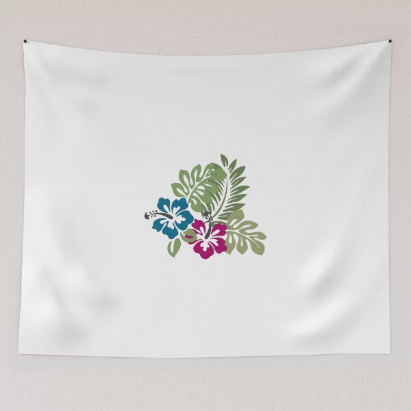 Item preview, Blue and Pink Tropical Hibiscus designed and sold by pugmom4.