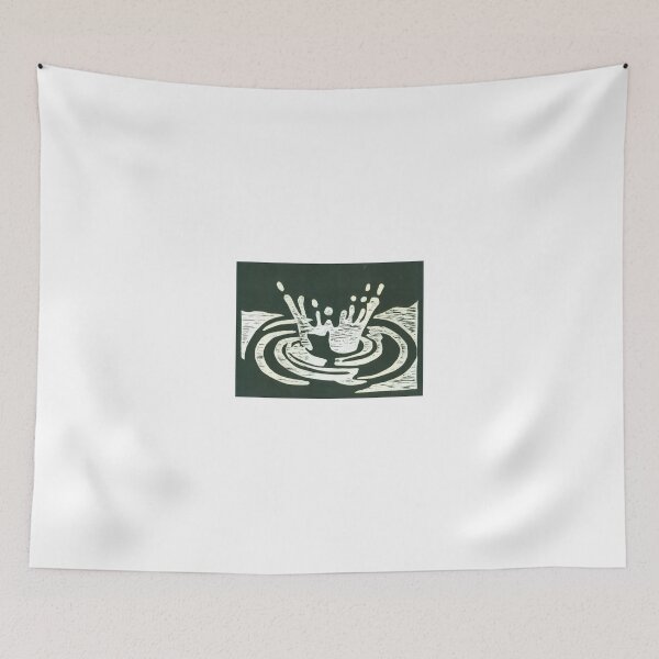 Item preview, Black and White Raindrop #1 designed and sold by BelovedEarth.