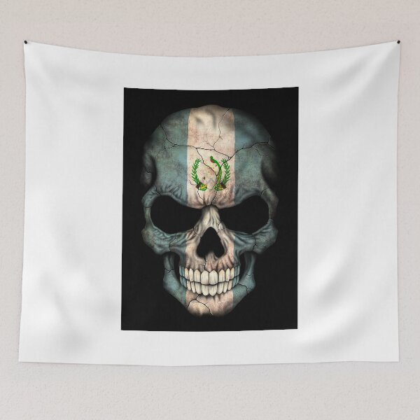 Item preview, Guatemalan Flag Skull designed and sold by JeffBartels.