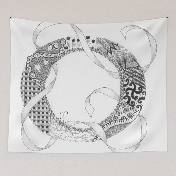 Item preview, Zentangle®-Inspired Art - Tangled Alphabet - O designed and sold by Laurel Storey, CZT.