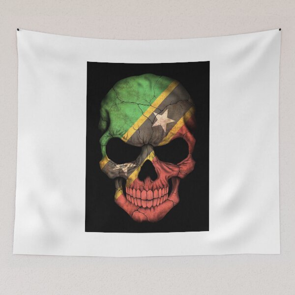Item preview, Saint Kitts Flag Skull designed and sold by JeffBartels.