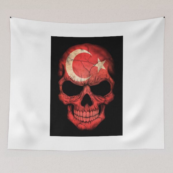 Item preview, Turkish Flag Skull designed and sold by JeffBartels.