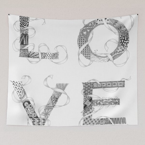 Item preview, Zentangle®-Inspired Art - Tangled Love designed and sold by Laurel Storey, CZT.