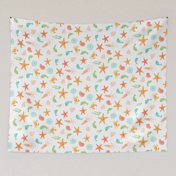 Item preview, Cute Sea Life Pattern designed and sold by 4ogo Design.