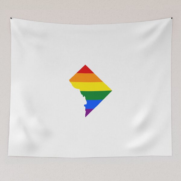 Item preview, LGBT Flag Map of Washington, D.C.  designed and sold by abbeyz71.