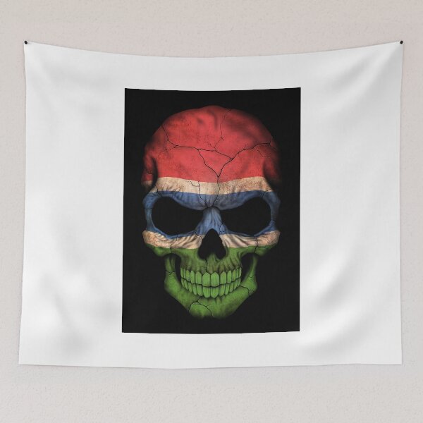 Item preview, Gambian Flag Skull designed and sold by JeffBartels.