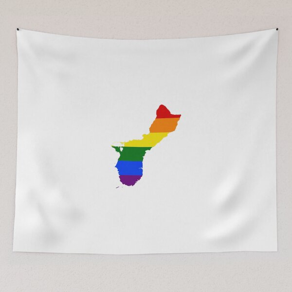 Item preview, LGBT Flag Map of Guam  designed and sold by abbeyz71.