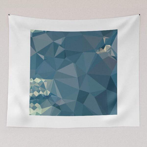 Item preview, Cadet Blue Abstract Low Polygon Background designed and sold by retrovectors.
