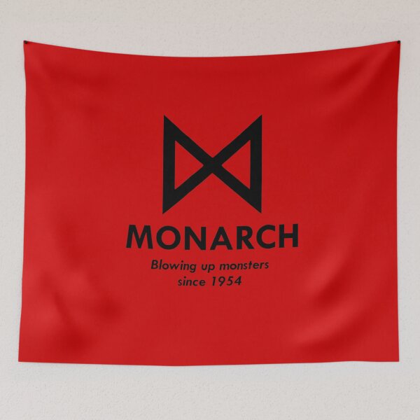 Item preview, Monarch : Blowing up monsters since 1954 (Black) designed and sold by scribbledeath.