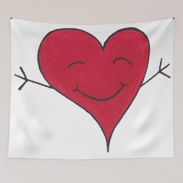 Item preview, Happy Red Heart Hug Cartoon designed and sold by Rachel Corona.