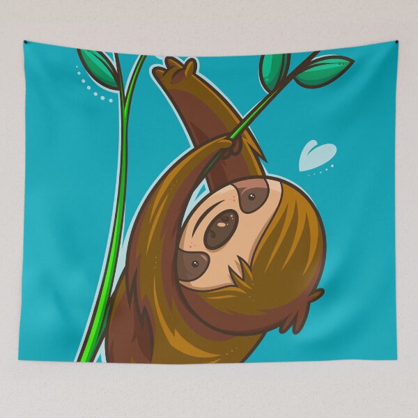 Item preview, Sloth And Flower designed and sold by artdyslexia.