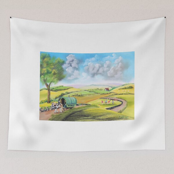 Item preview, Gypsy caravan and a game of football designed and sold by GORDON BRUCE ART.