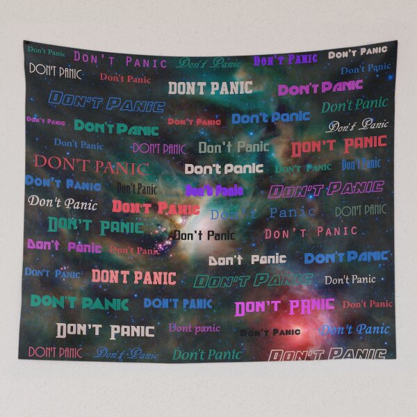 Item preview, Don't Panic in space designed and sold by Jarriet.