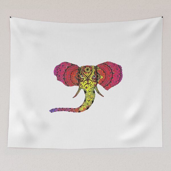 Item preview, Colourful Elephant Mandala designed and sold by inklingsbyellie.