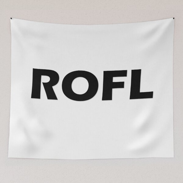 Item preview, ROFL (black on white) designed and sold by Palya.