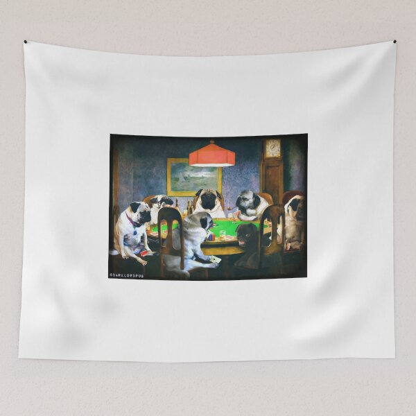 Item preview, PUGS PLAYING POKER designed and sold by darklordpug.