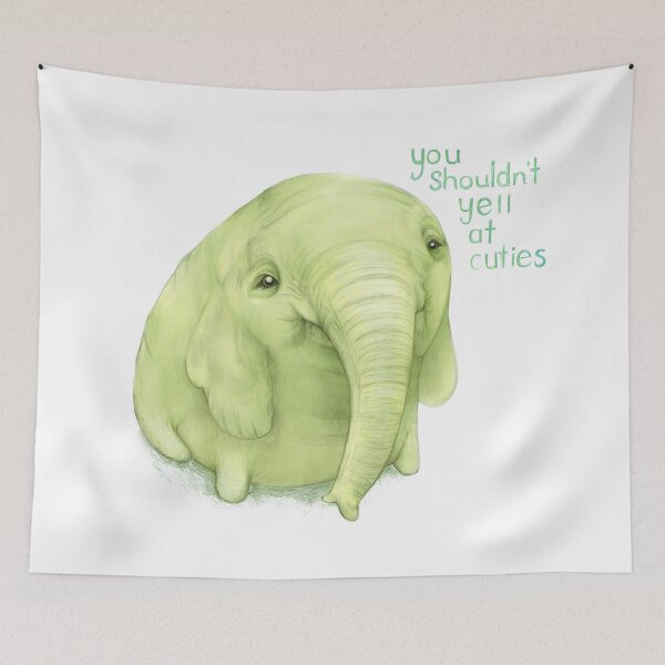 Item preview, Tree Trunks quote: You shouldn't yell at cuties designed and sold by Lavinia Knight.