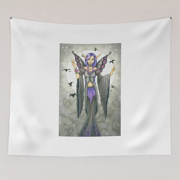 Aperçu de l'œuvre Purple and Black Winged Fairy créée et vendue par FairydustImages.