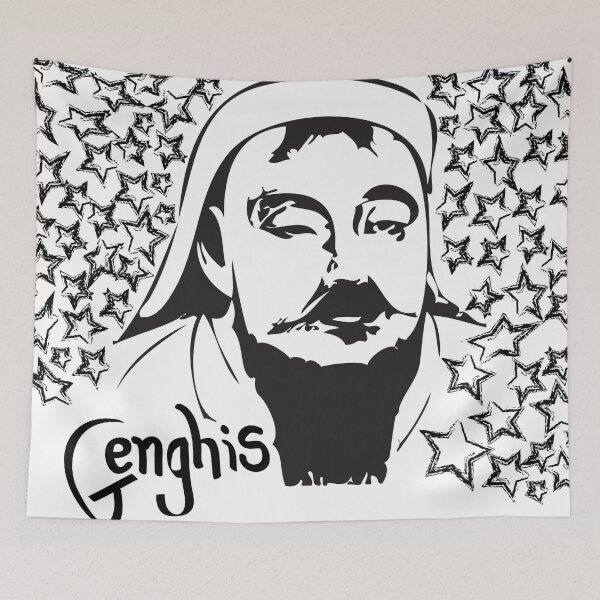 Item preview, Genghis Khanival starry night designed and sold by mcthoughtful.