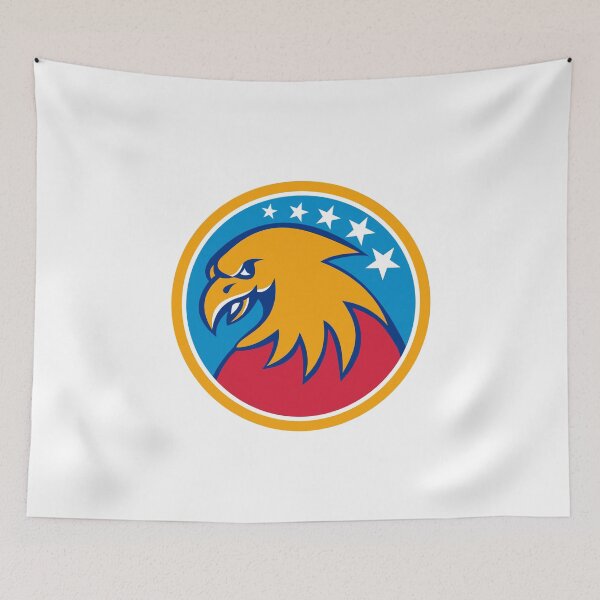 Item preview, American Bald Eagle Head Stars Circle Retro designed and sold by patrimonio.