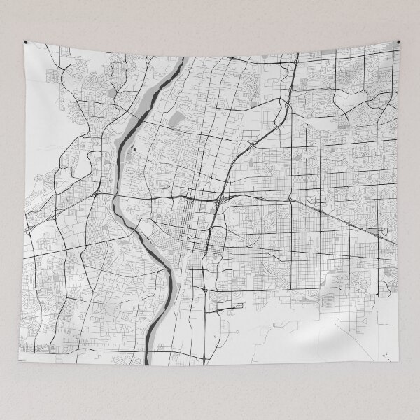 Item preview, Albuquerque Map Gray designed and sold by HubertRoguski.