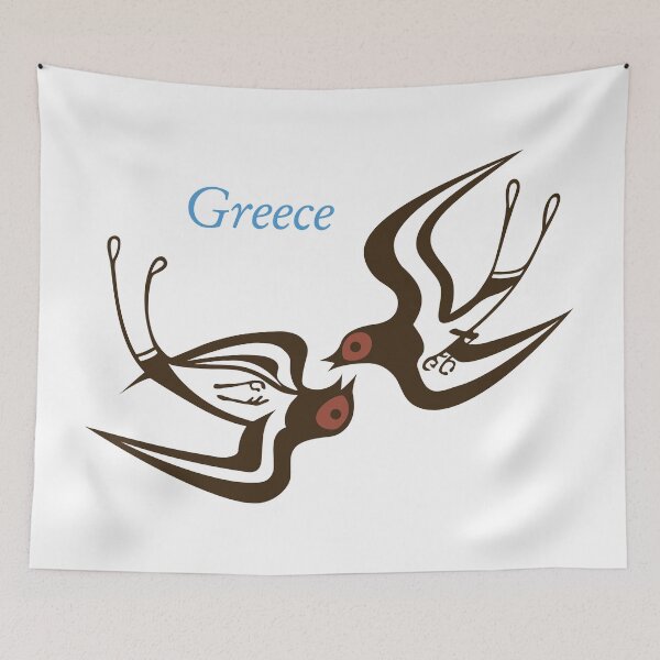 Item preview, Santorini frescoes designed and sold by portokalis.