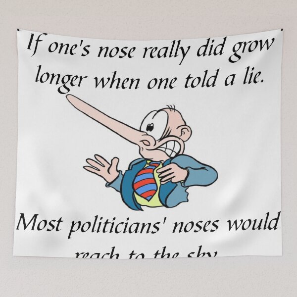 Item preview, IF ONE'S NOSE REALLY DID GROW LONGER WHEN ONE TOLD A LIE designed and sold by CalliopeSt.