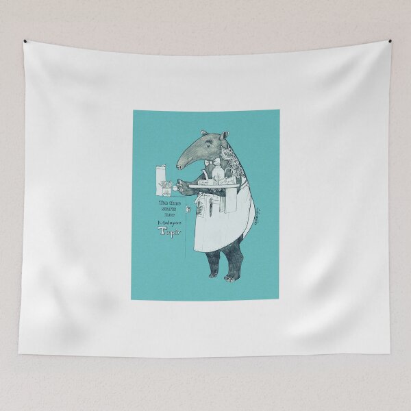 Item preview, Tea time starts now - Malayan Tapir designed and sold by isfeather.