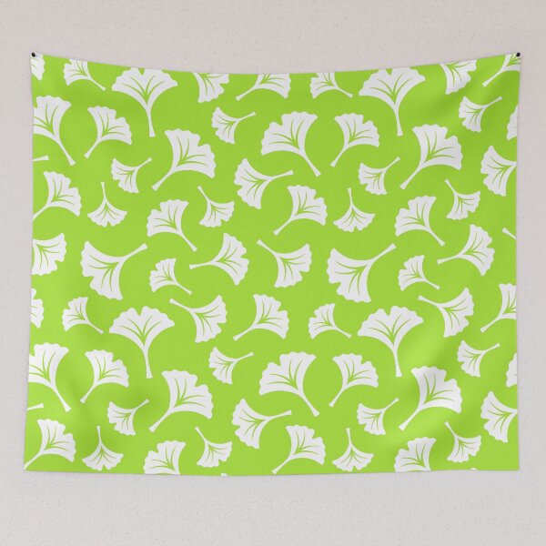 Item preview, LimeGreen Ginkgo Leaves designed and sold by ImageNugget.
