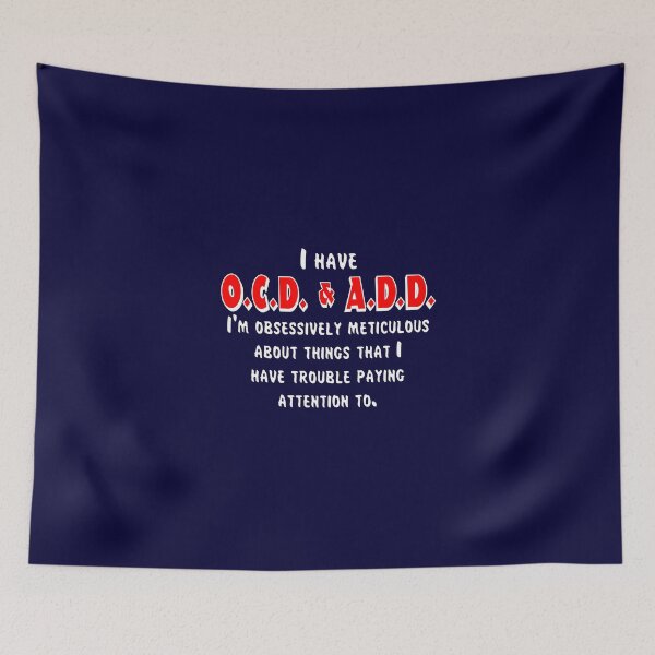Item preview, OCD & ADD - White/Red designed and sold by BlueEyedDevil.