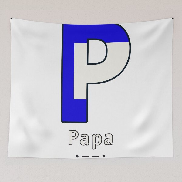 Item preview, P = Papa designed and sold by Hell-Prints.