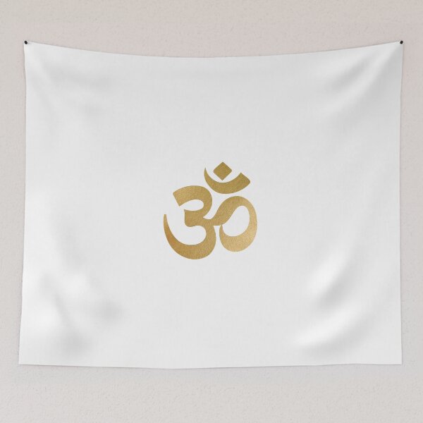 Item preview, Gold and white om sign designed and sold by AnnaGo.