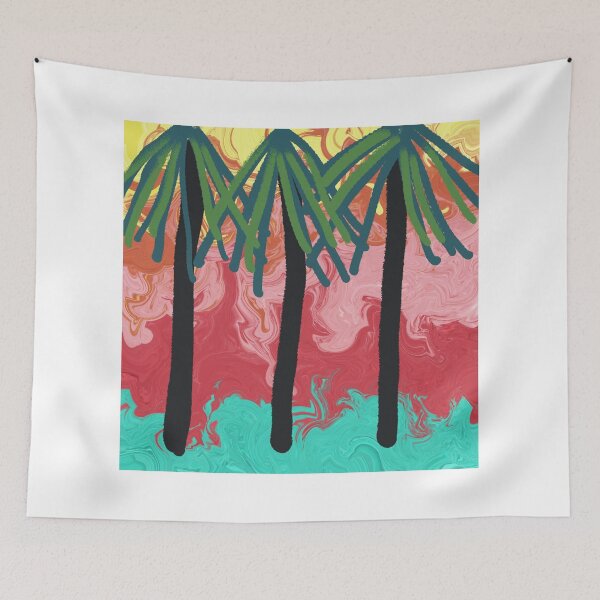 Item preview, Palm Trees At Sunset designed and sold by pinkyjainpan.