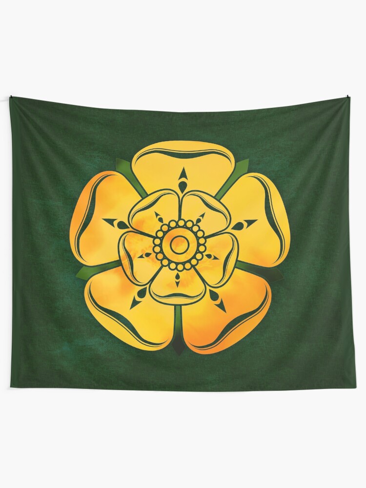 Alternate view of Gold Rose Tapestry