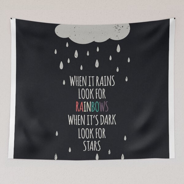 Item preview, When it rains look for rainbows designed and sold by abbieimagine.