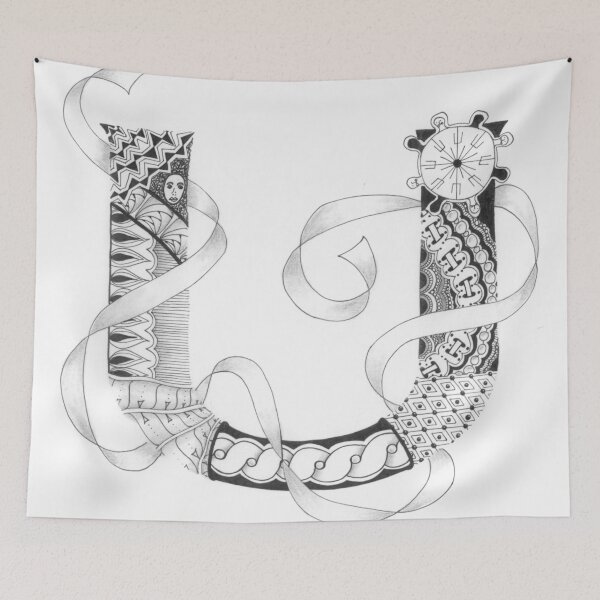 Item preview, Zentangle®-Inspired Art - Tangled Alphabet - U designed and sold by Laurel Storey, CZT.